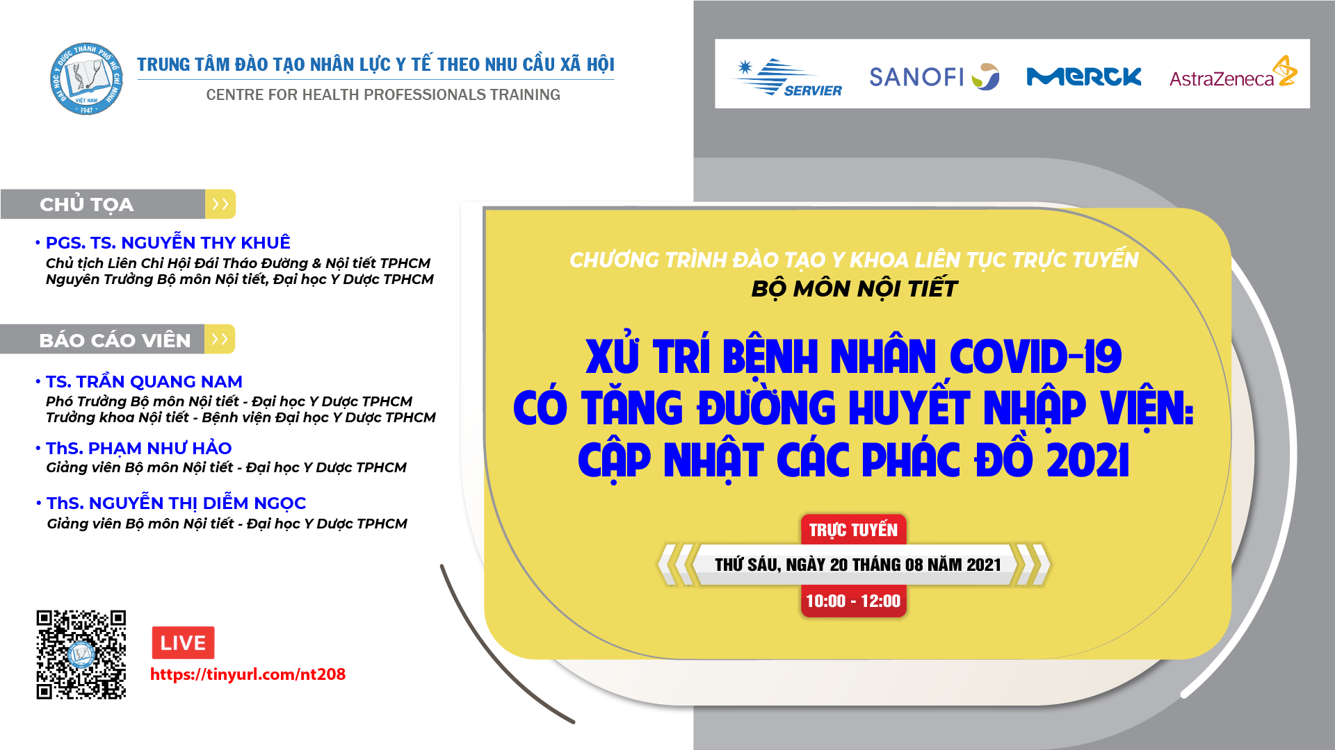 20/08/2021 - Xử trí bệnh nhân COVID-19 có tăng đường huyết nhập viện: Cập nhật các phác đồ 2021