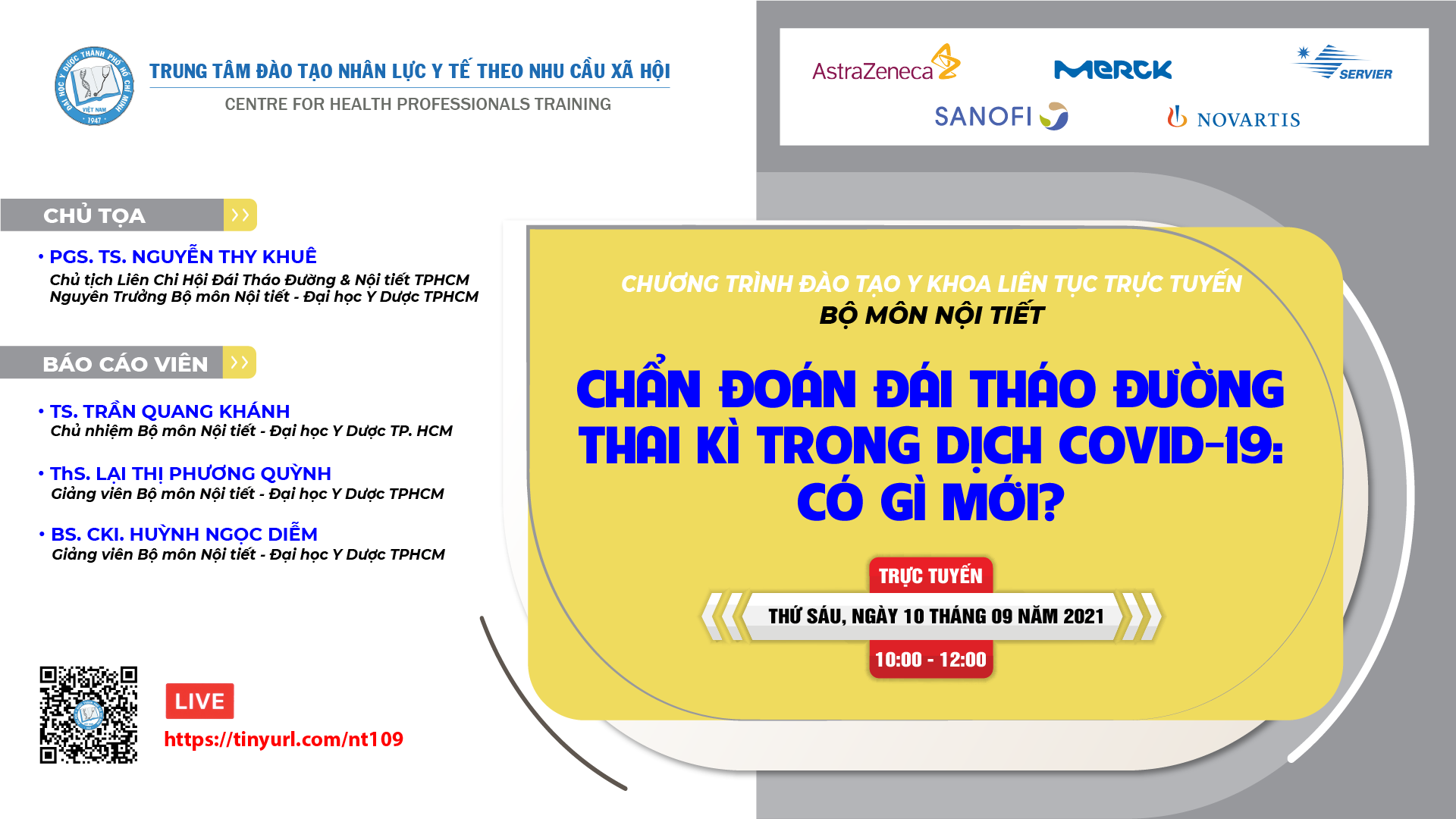 10/09/2021 - Chẩn đoán đái tháo đường thai kỳ trong dịch COVID-19: có gì mới? 