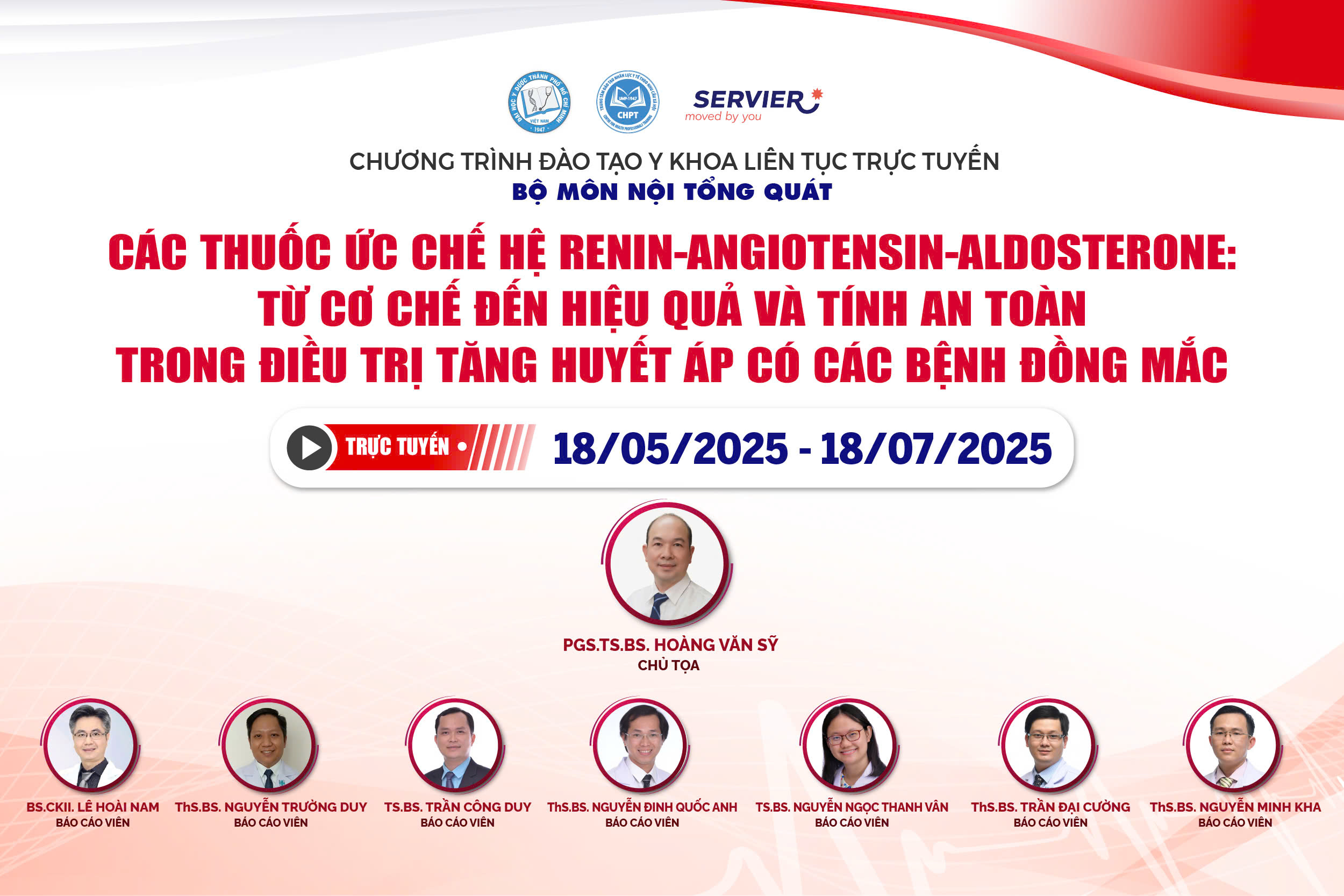 18/05/2025 | CÁC THUỐC ỨC CHẾ HỆ RENIN-ANGIOTENSIN-ALDOSTERONE:  TỪ CƠ CHẾ ĐẾN HIỆU QUẢ VÀ TÍNH AN TOÀN TRONG ĐIỀU TRỊ TĂNG HUYẾT ÁP  CÓ CÁC BỆNH ĐỒNG MẮC